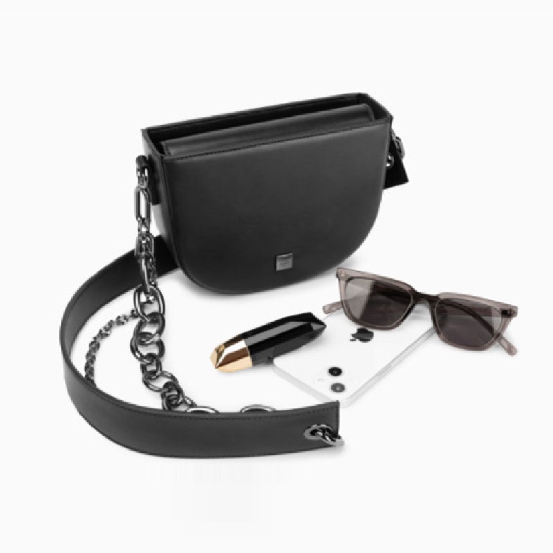 MISCHA Túi Đeo Chéo Vai Bằng Da PU Chất Lượng Cao Màu Trơn Phong Cách Hàn Quốc