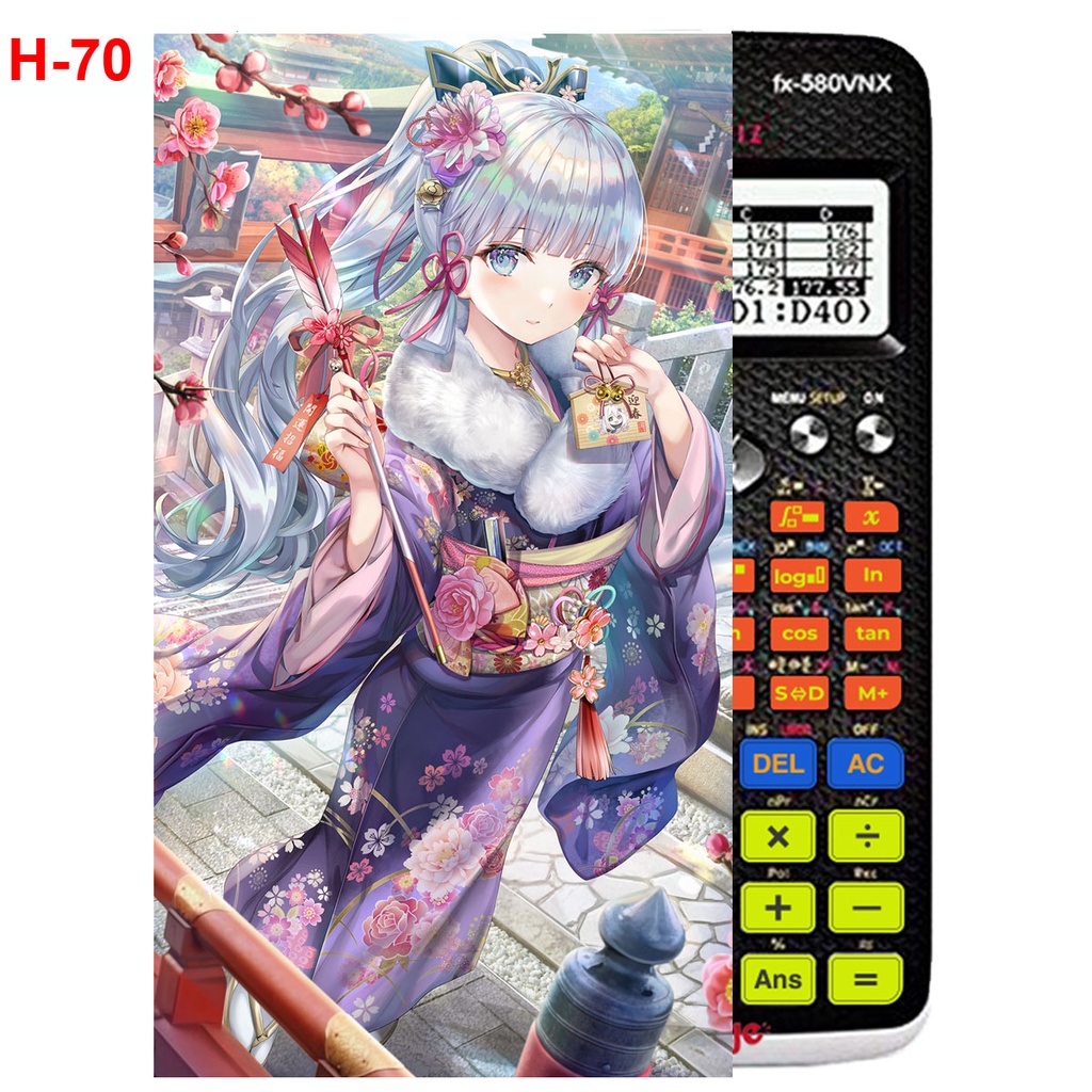 Decal Máy tính CASIO fx570, fx580, ...anime Gemshin Impact