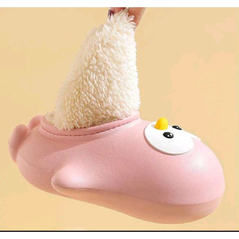 Dép Bông EVA Đi Trong Nhà Hình Chim Cánh Cụt Đáng Yêu Chống Trơn Trượt Giữ Ấm Thời Trang Mùa Đông