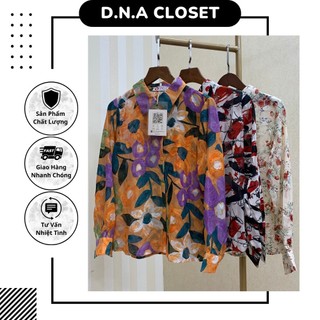 Sơ mi nữ thêu hoa xinh xắn, áo sơ mi công sở trẻ trung - dna closet