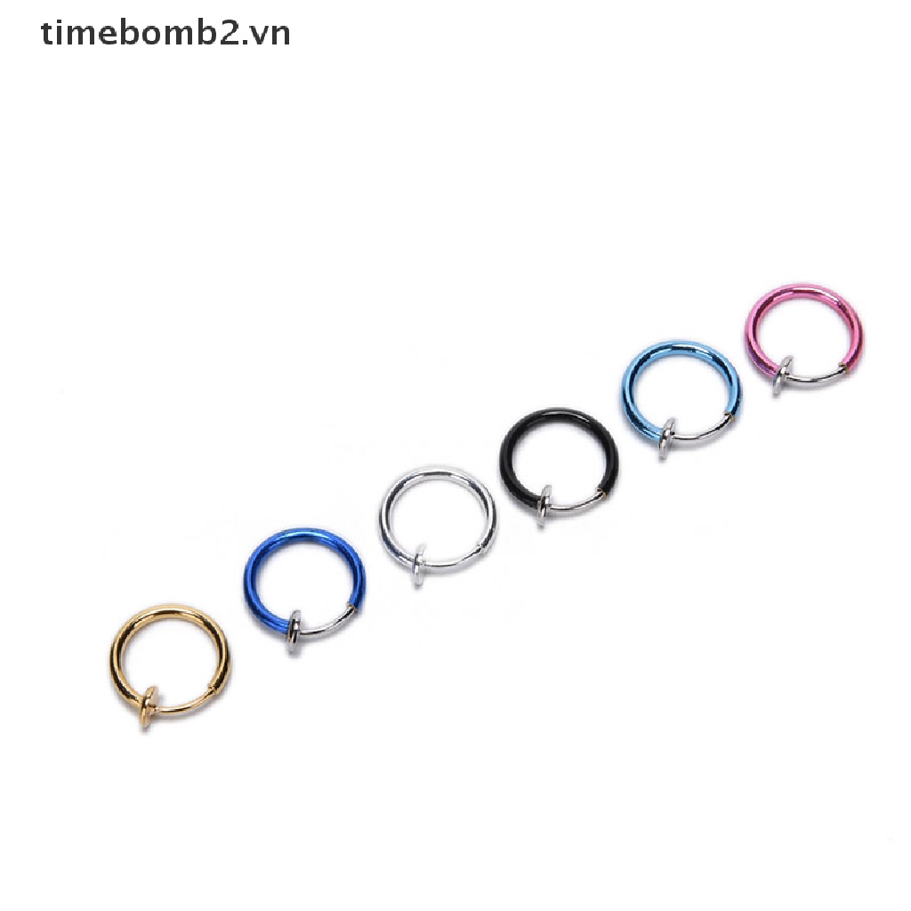 Bộ 2 Khuyên Xỏ Mũi / Môi / Tai / Cơ Thể Phong Cách Punk Thời Trang