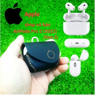 BAO DA AIRPODS PRO, NÚT BÓP, CÓ DÂY (DA THẬT)
