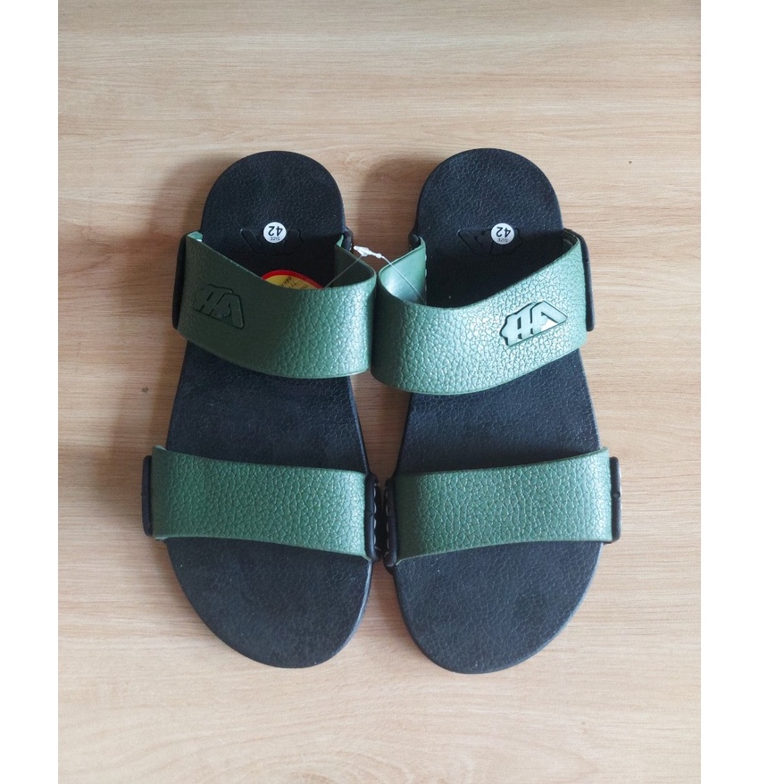 Dép Cao Su 2 Quai Ngang Chỉ May