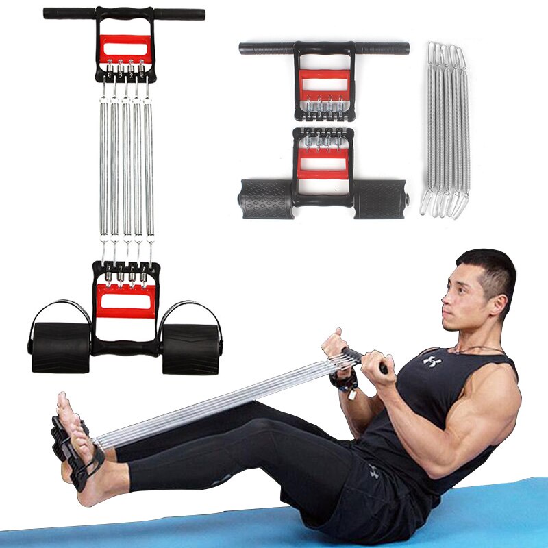 Bộ Cáp 5 Lò Xo Titan Kéo Tập Thể Dục Toàn Thân Tại Nhà Đa Năng