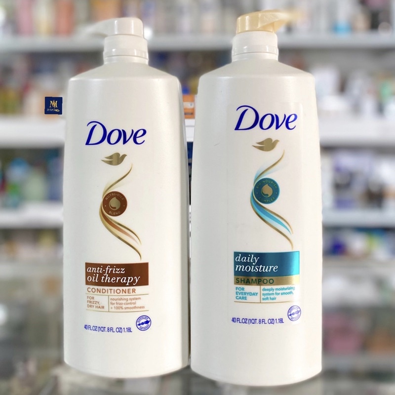 Dầu Gội Xả Dove Mỹ Daily Moisturzer Giữ Mái Tóc Luôn Mềm Mượt Và Giảm Chẻ Ngọn 1,18L