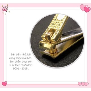 Bấm móng tay mạ vàng, kèm duỗi