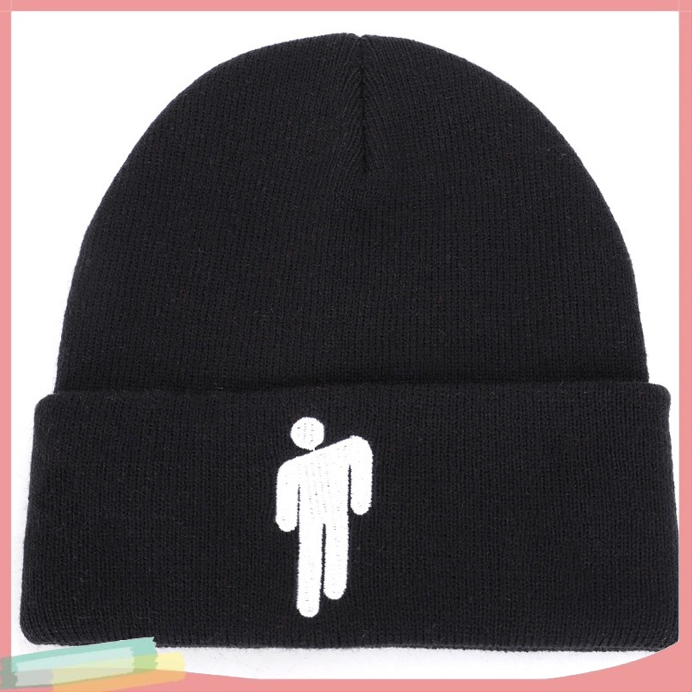 Mũ trùm đầu đan len thêu họa tiết độc đáo thời trang cá tính