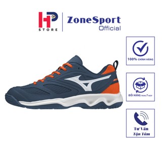 Giày Mizuno Dynablitz Xanh Than - Giày Cầu Lông, Bóng Chuyền cổ thấp tầm trung đa năng thoáng thí đế giày êm ái bền cao