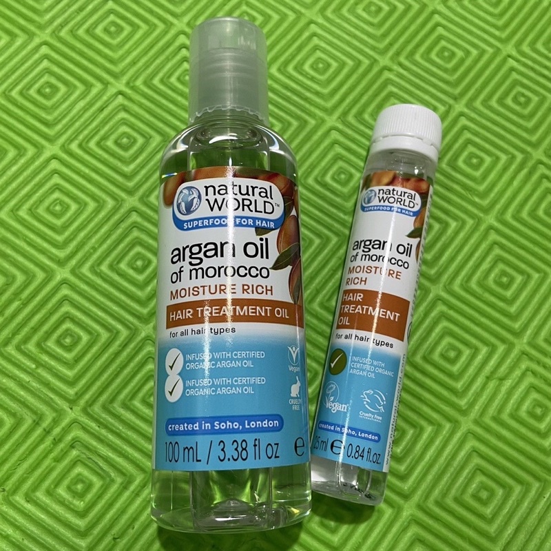 Dầu Dưỡng Tóc Natural World Argan Oil Of Morocco Hair Treatment Chiết Xuất Dầu Argan Dưỡng Ẩm 100ml