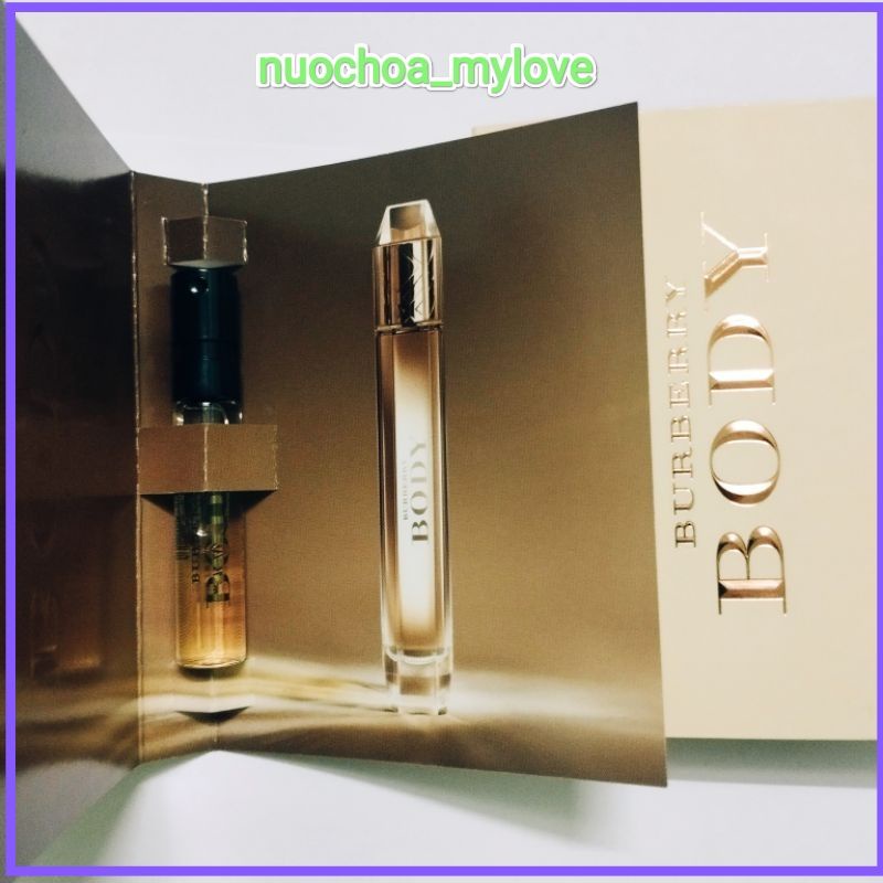 Vial nước hoa Burberry Body EDP [2ml]