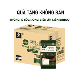 Thùng Rong biển ăn liền Bibigo vị truyền thống