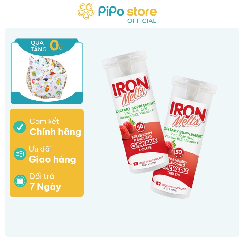 Viên sắt Iron melt vị dâu