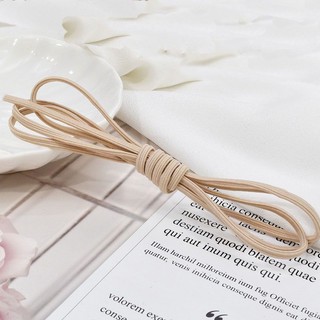 1Met phôi dây cột tóc dẹp trơn làm cột tóc handmade
