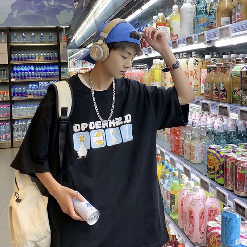 Áo thun tay lỡ unisex vịt OPDERM 2.0