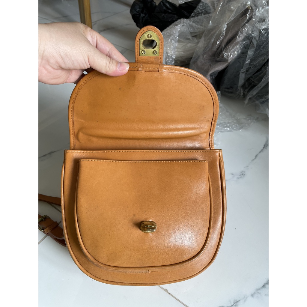 Lc42 Túi si đeo chéo da mộc