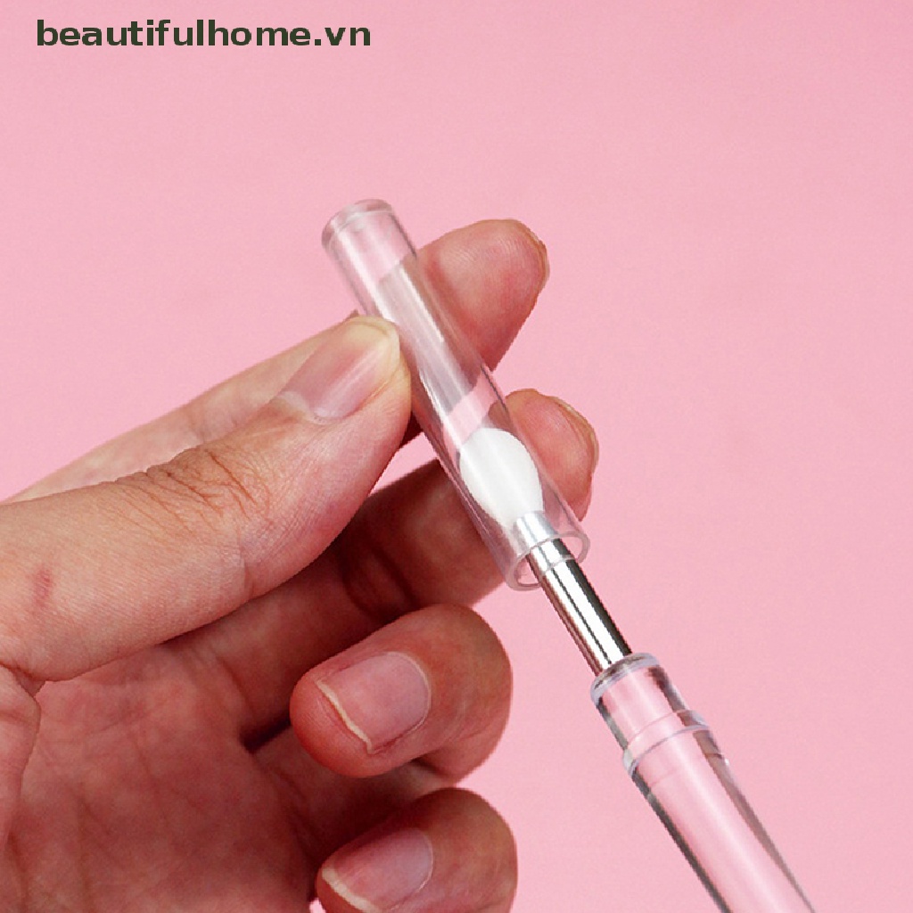 1 Cọ Tô Son Bóng Bằng Silicone Kèm Nắp Đậy Chống Bụi