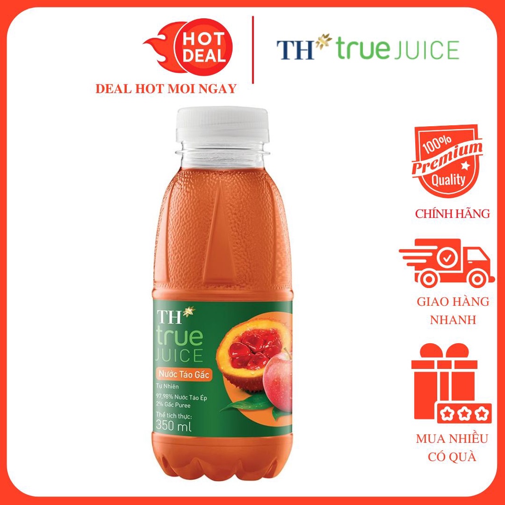 Nước Ép Táo Gấc TH True Juice 350ml