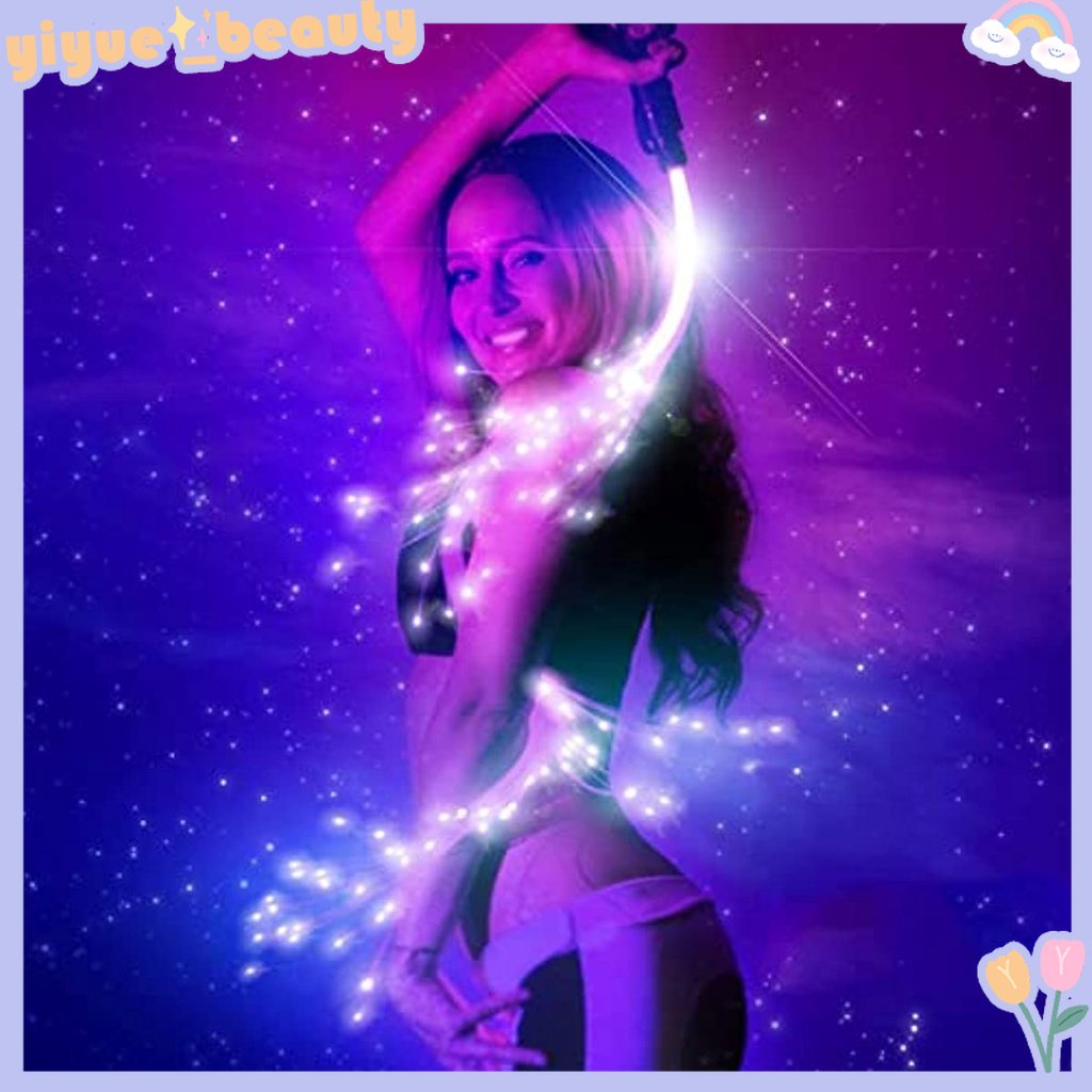 Sợi Đèn LED 180CM Sợi Quang Không Gian Có Thể Sạc Lại Bằng Cổng USB Cho Trang Trí Tiệc Khiêu Vũ / Lễ Hội HB