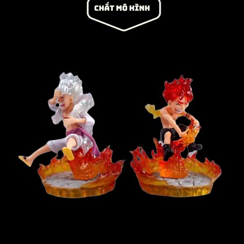 Mô hình ONE PIECE nhân vật luffy gear 5 chibi cao 10cm có hộp và LED