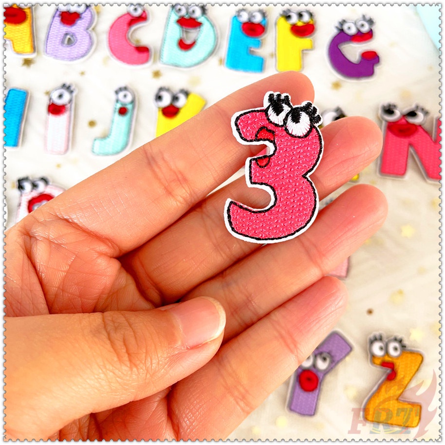☸ Sticker Ủi Thêu Hình Quái Vật Xinh Xắn ☸ 1 Miếng Dán Ủi Thêu Chữ &quot;Your Name&quot;