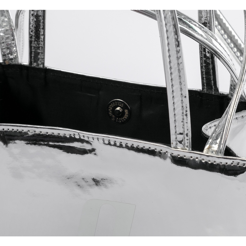 Túi đeo chéo Mini Spoiled quai cầm Da cao cấp chính hãng full box - Bạc ánh kim