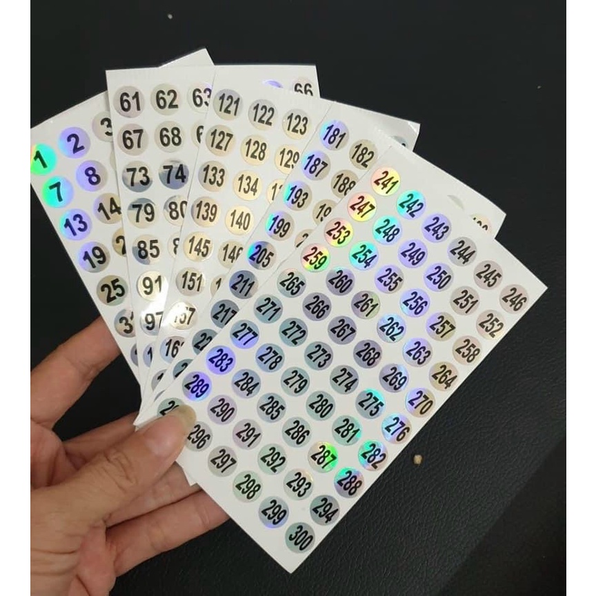 Số dán chai sơn - Ann933233
