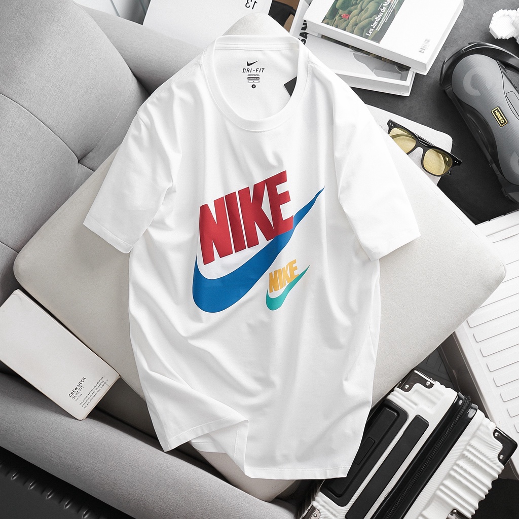 Áo thun thời trang nam, áo phông nam chất liệu cotton 4 chiều, logo in nổi cao cấp N016