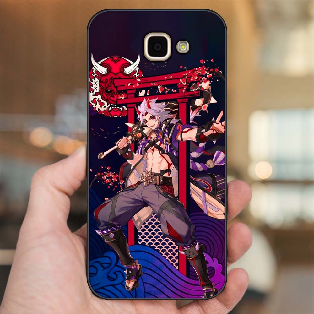 Ốp lưng Samsung A9 Pro viền đen in hình Arataki Itto Genshin Impact