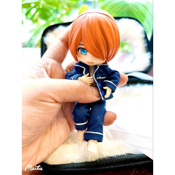 Bộ đồ ngủ bijama cho búp bê size nendoll, 1/8bjd, baboliy, bru, 1/6 babies, xinji, blythe, animator