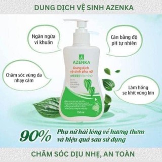 Dung dịch vệ sinh phụ nữ trầu không azenka