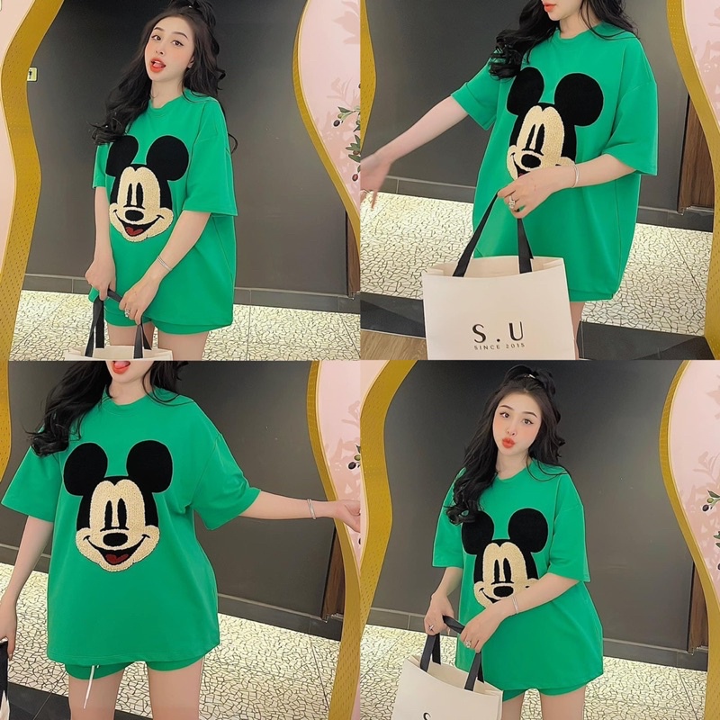 Bộ đùi mickey thêu siêu đẹp,hàng loại 1 chuẩn hình