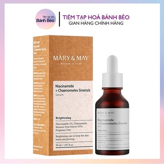 [Fullbox] Tinh chất dưỡng sáng mịn da Mary & May Niacinamide + Chaenomeles Sinensis Serum 30ml