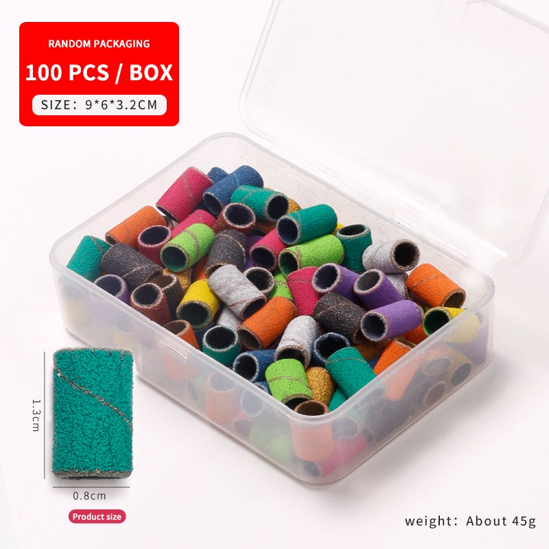 Set 50 / 100 Giấy Nhám 80 / 120 / 150 / 240 Dùng Để Làm Móng Nghệ Thuật