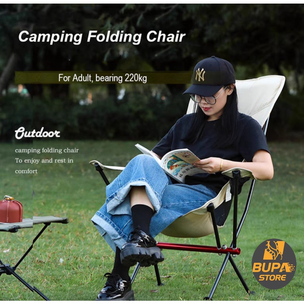 Ghế gấp dã ngoại ngoài trời NatureHike NH18Y060-Z – Có tựa lưng