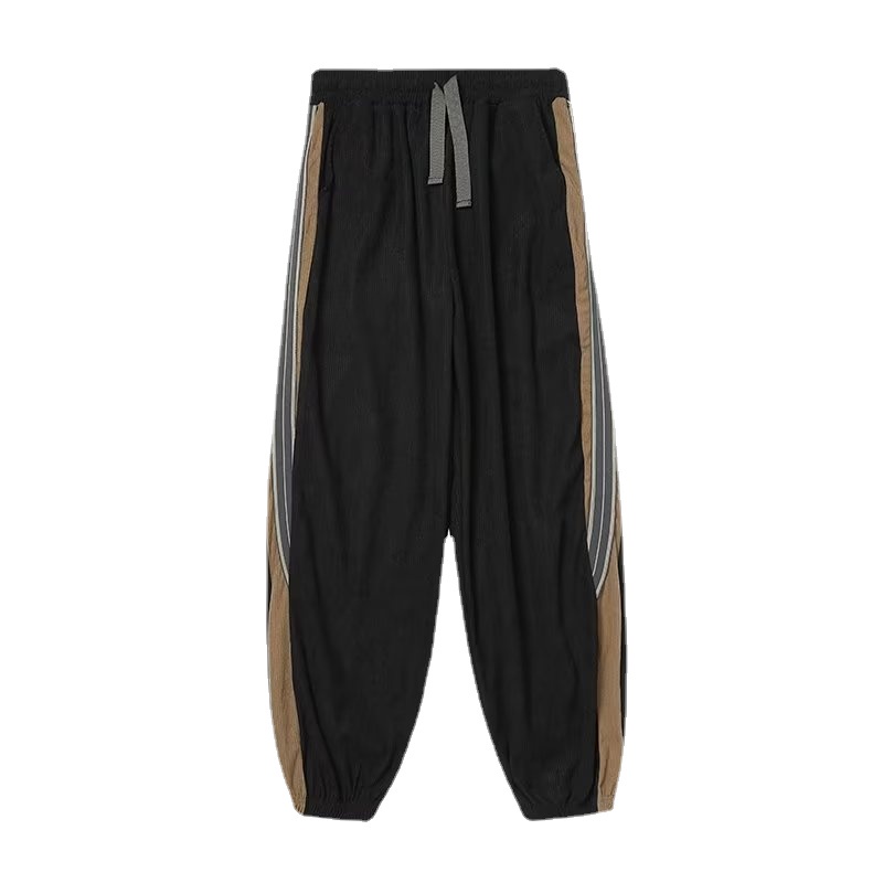 Quần Dài Dáng Rộng Lưng Thun Co Giãn Tốt Kiểu hip-hop Đường Phố Cá Tính Cho Nam