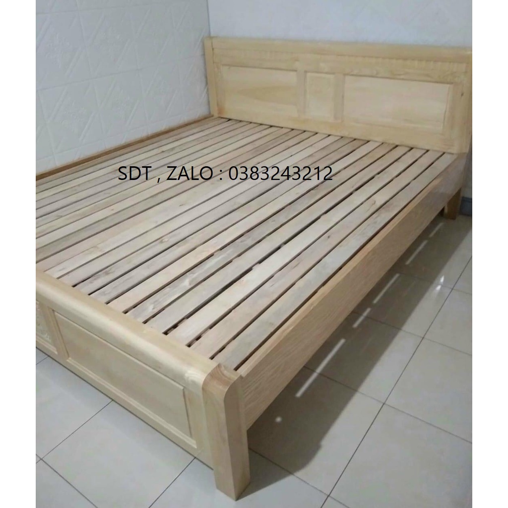 giường ngủ gỗ sồi 1m8x2m
