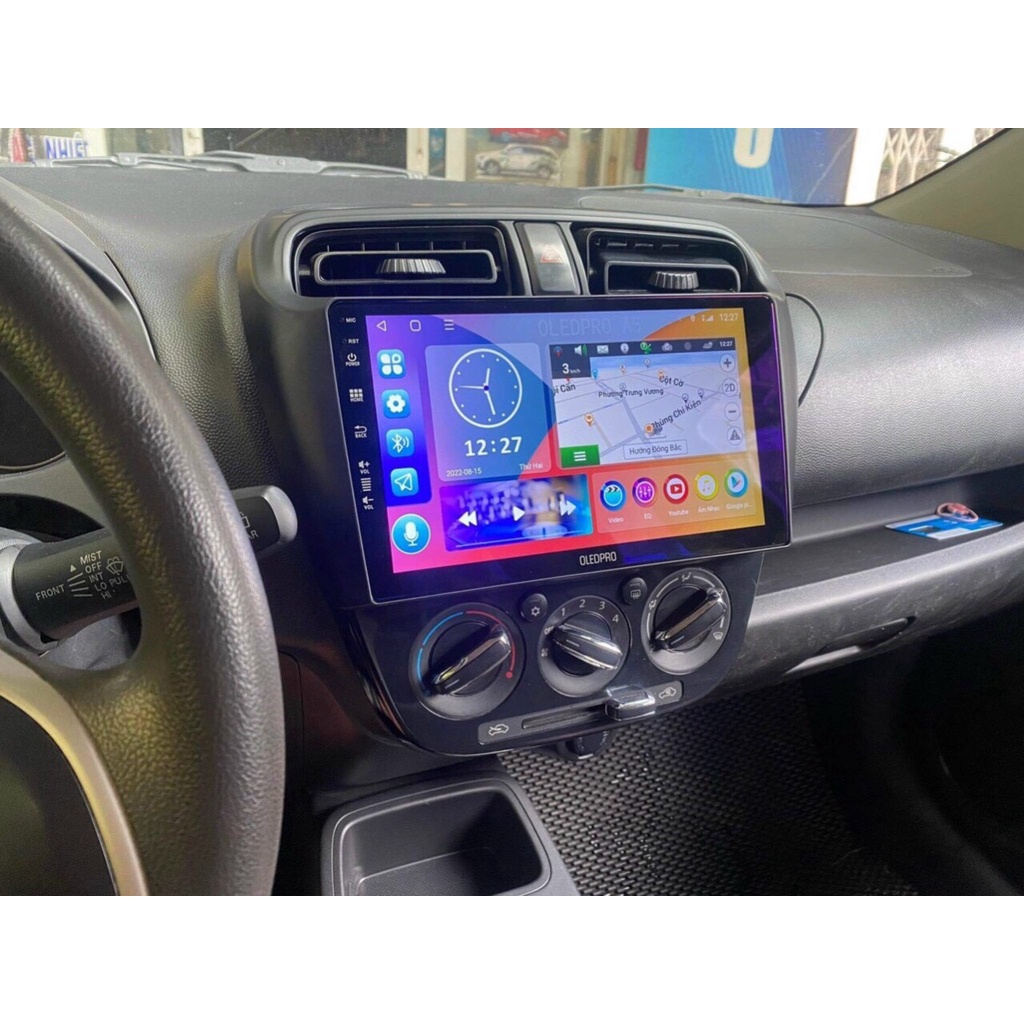 Màn Hình DVD Android Oled Pro A5 New Toyota Avanza, Veloz, Raize 2022, 10icnh kèm dưỡng giắc nguồn zin theo xe
