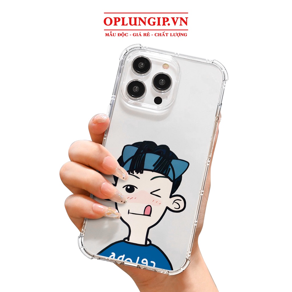 Ốp iphone trai gái lè lưỡi silicon dẻo cạnh vuông cho iphone 11 13 pro max 14 12 pro max mini x r s max 6 s 7 8 plus