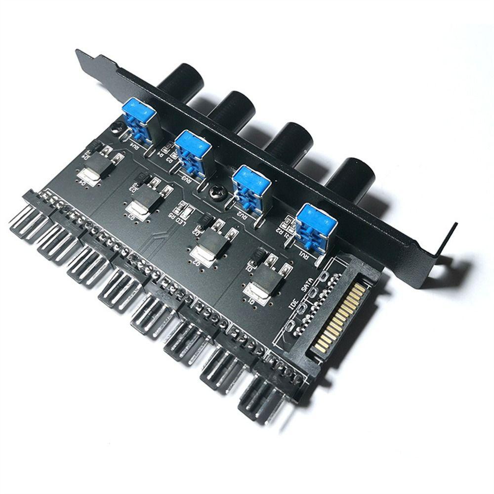 Bộ Chia Cổng Quạt Tản Nhiệt SATA 12V 8 Chiều 4 Nút 8 Kênh Tiện Dụng