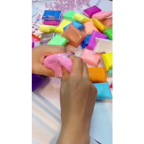 Đất Sét Tự Khô 12,24,36 Gói Đủ Màu, Đất Nặn Tự Khô Tạo Hình Dễ Dàng Siêu Nhẹ Hàng Cao Cấp An Toàn Cho Bé