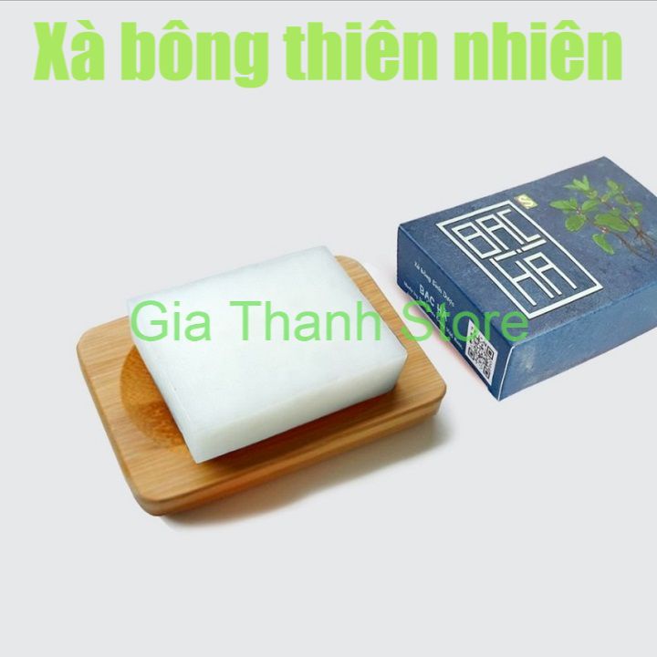 Xà bông tắm gội thiên nhiên Bạc hà, DIY handmade Sinh Dược, mùi bạc hà thơm mát, làm sạch trắng da ngừa mụn, mát da