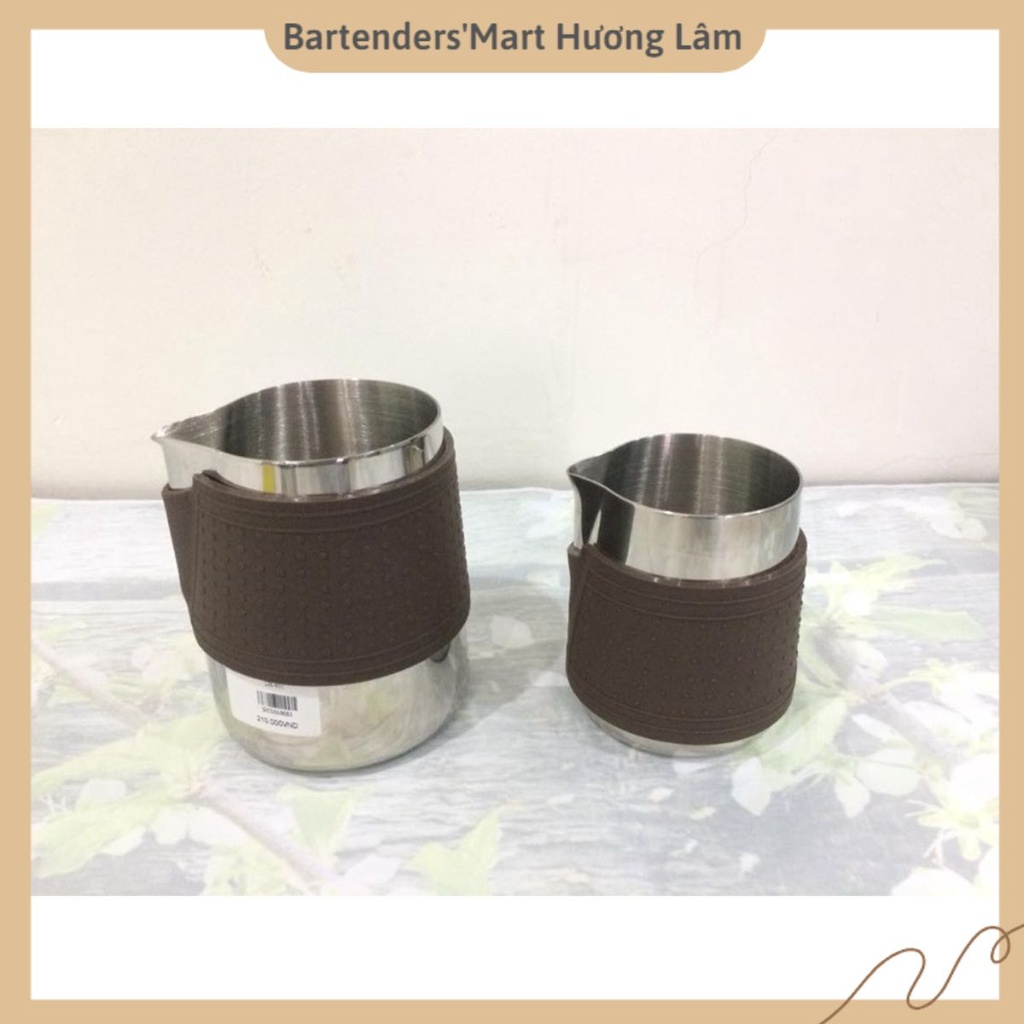 Ca Đánh Sữa Tiamo 600ml màu nâu