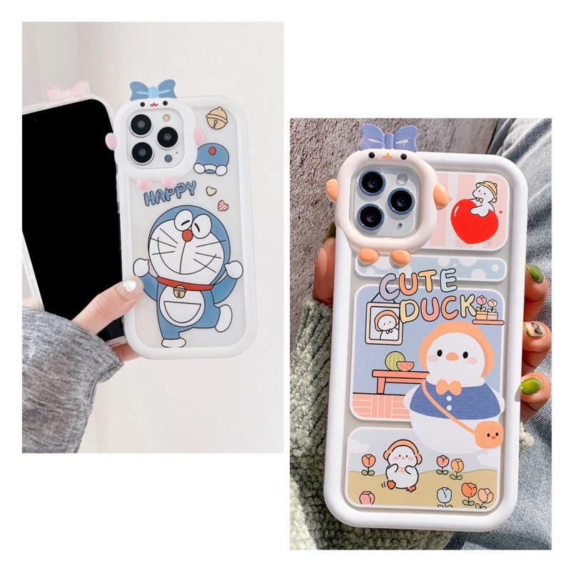 Ốp Lưng Nơ Iphone/Android Trong Suốt - Cute Duck