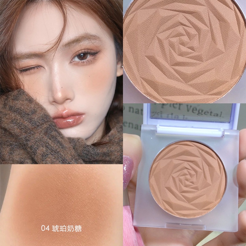 Phấn Má Hồng Đơn Sắc Màu Lì Tự Nhiên Lâu Trôi ROTO
