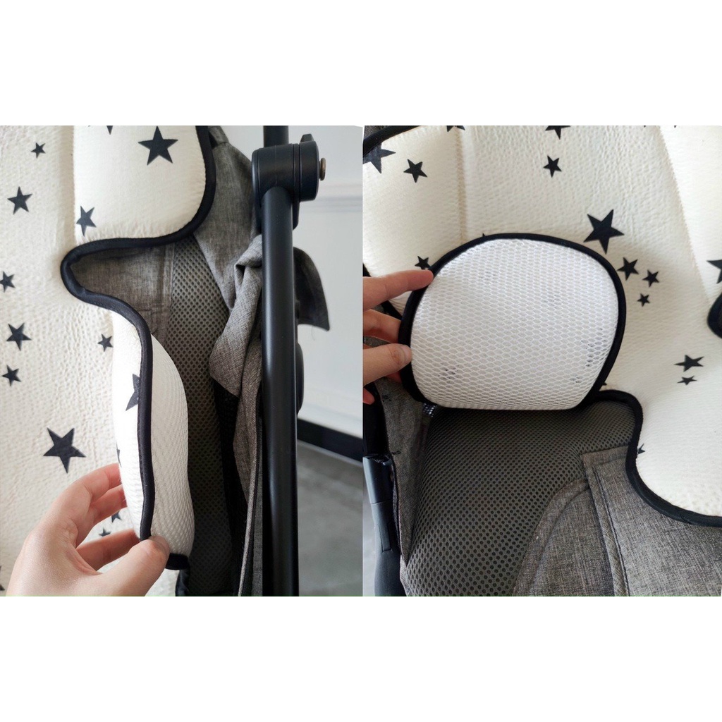 Đệm lót xe đẩy Monona điều hòa xuất Hàn cao cấp tiện lợi chất liệu bền bỉ thấm hút mồ hôi tốt cho bé trai bé gái