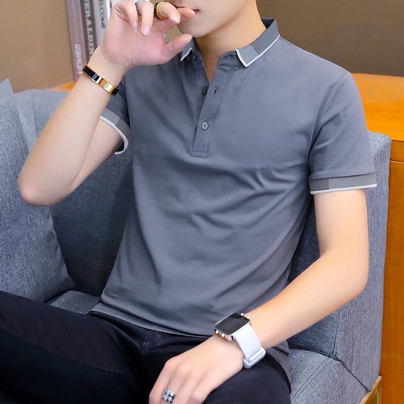 Áo thun polo nam ngắn tay vải Cotton cá sấu cao cấp chất lượng