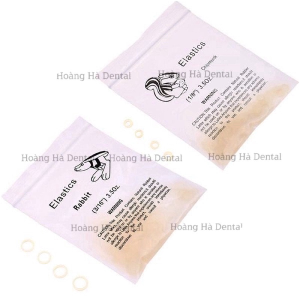 100 chun liên hàm chỉnh nha Chun kéo facemask Chun Kéo niềng răng lực 3.5oz 4.5oz 6.5oz -LC01