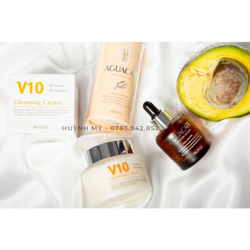 Combo Tinh Chất Bơ và Kem V10 kèm quà tặng cao cấp