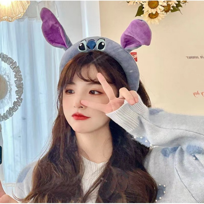 Disney Băng Đô Cài Tóc Hình Nhân Vật Stitch Hoạt Hình Lilo & Stitch Đáng Yêu