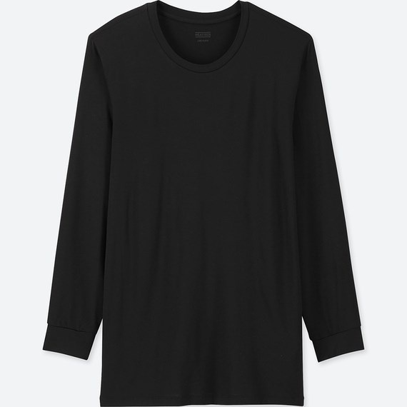 Áo giữ nhiệt nam cổ tròn thường Heattech Uniqlo Nhật